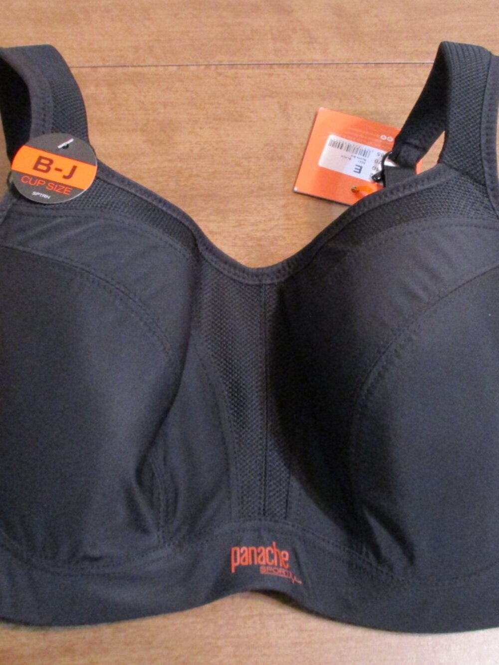 PANACHE UNDERWIRE SPORTS BRA BLACK 32E